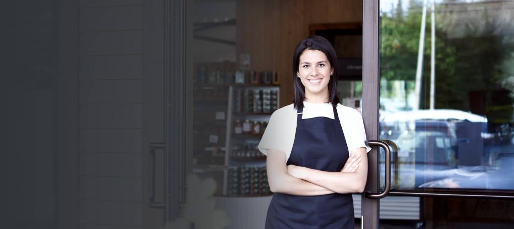 Femme avec l’esprit tranquille - Bannière assurance entreprise